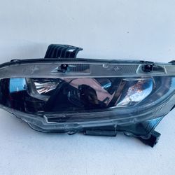 2016-2021 HONDA CIVIC LEFT DRIVER SIDE HEADLIGHT W/LED TYC BLACK