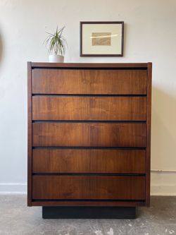 1970’s Walnut Lane Furniture Tall Dresser