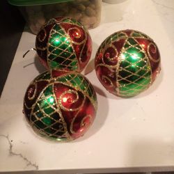 3 Small Holiday Candles