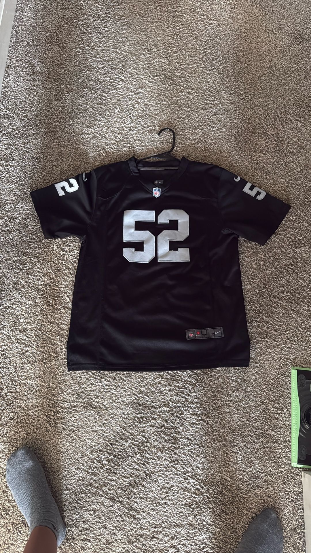Nike NFL Oakland Raiders Khalil Visit > Mack #52 On Field Jersey Size L 14/16