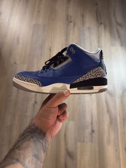 Air Jordan 3 Retro Varsity Royal Blue Cement – Size 9