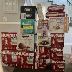 Size newborn And Size 1 diapers