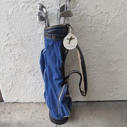 Golf bag and clubs