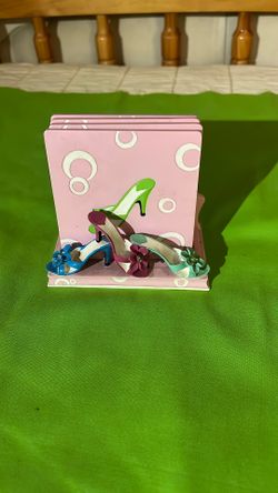 Decorative High Heel Ceramic Shoe Cork Coaster Set