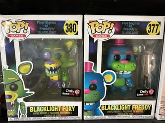 Five Nights At Freddy Black Light Funko Pops