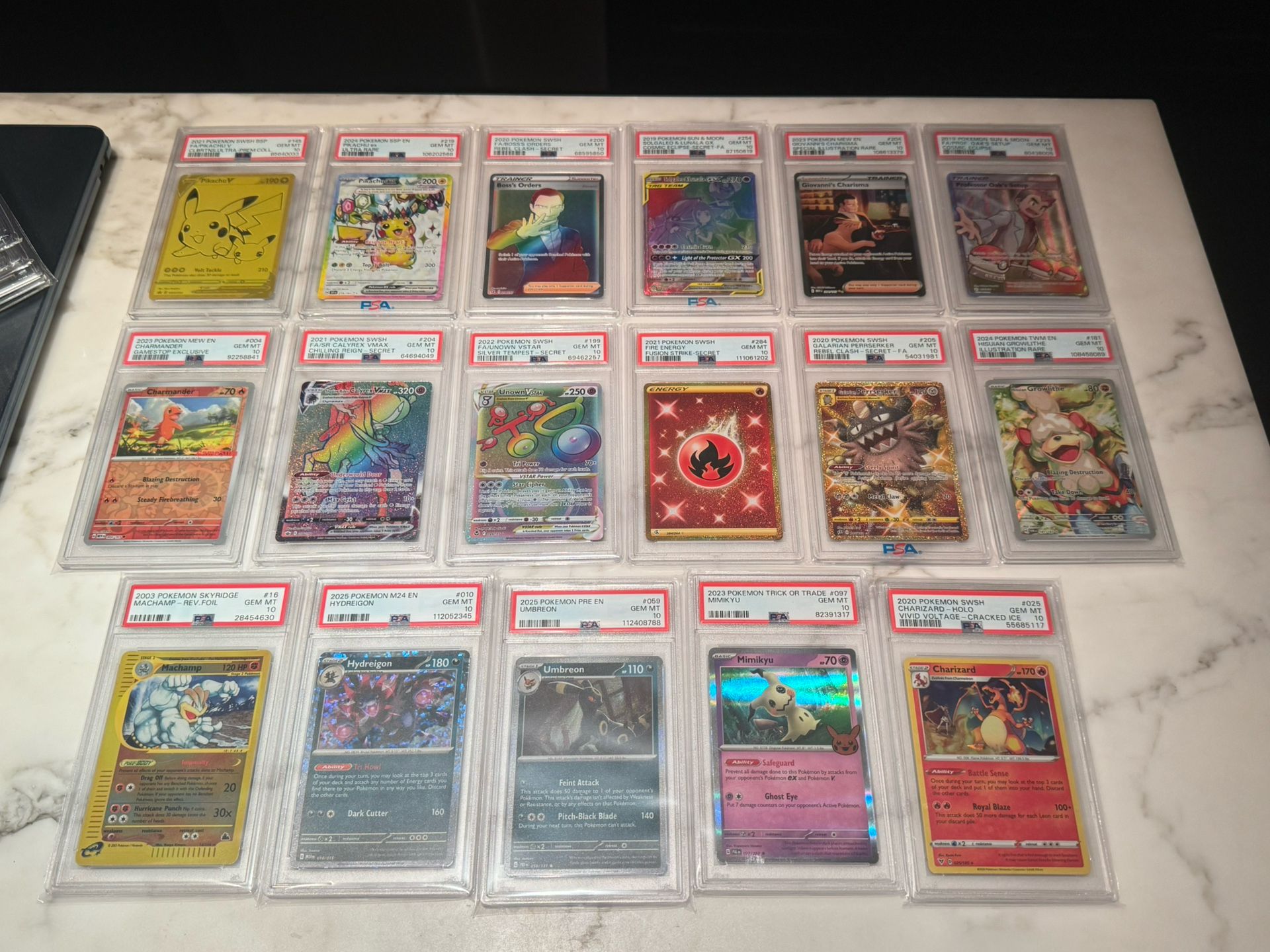 English PSA 10’s - DM for Prices - Always Best Price Guaranteed