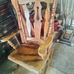 Oversized Rocking Chair Wood 