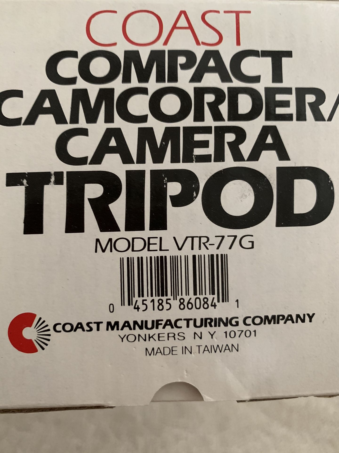 New Coast Tripod for camera or camcorder