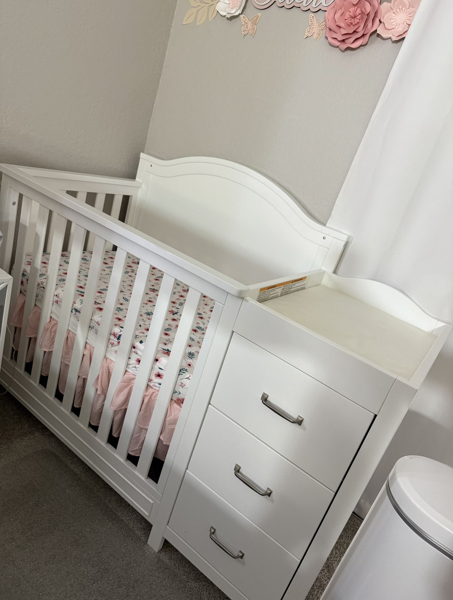 Mini Crib With Changing Table