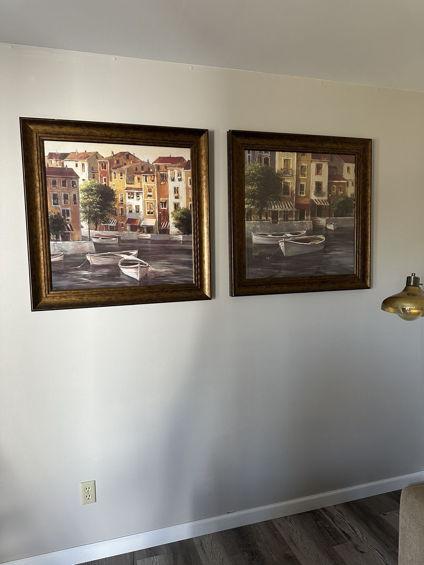 paintings on the wall