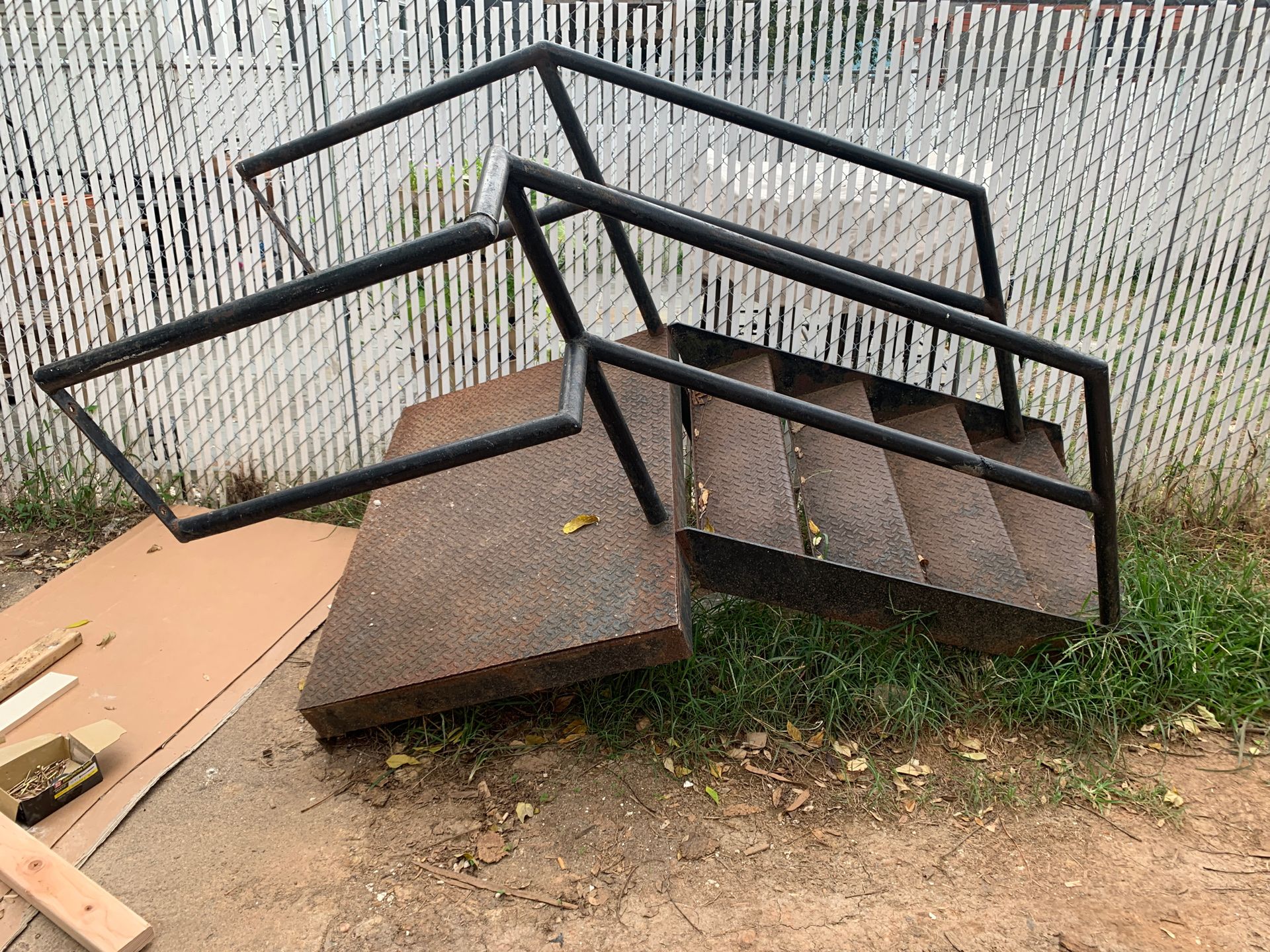 Free Solid metal stairs 36” wide