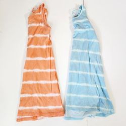 Girl's Cotton Sundresses 2 Pcs Size: 6-7 (S)