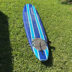 Wave Storm Surfboard Longboard 8” Leash 