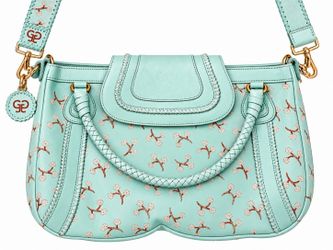 Garrigue & Jarossay Paris Mint Green Leather Handbag