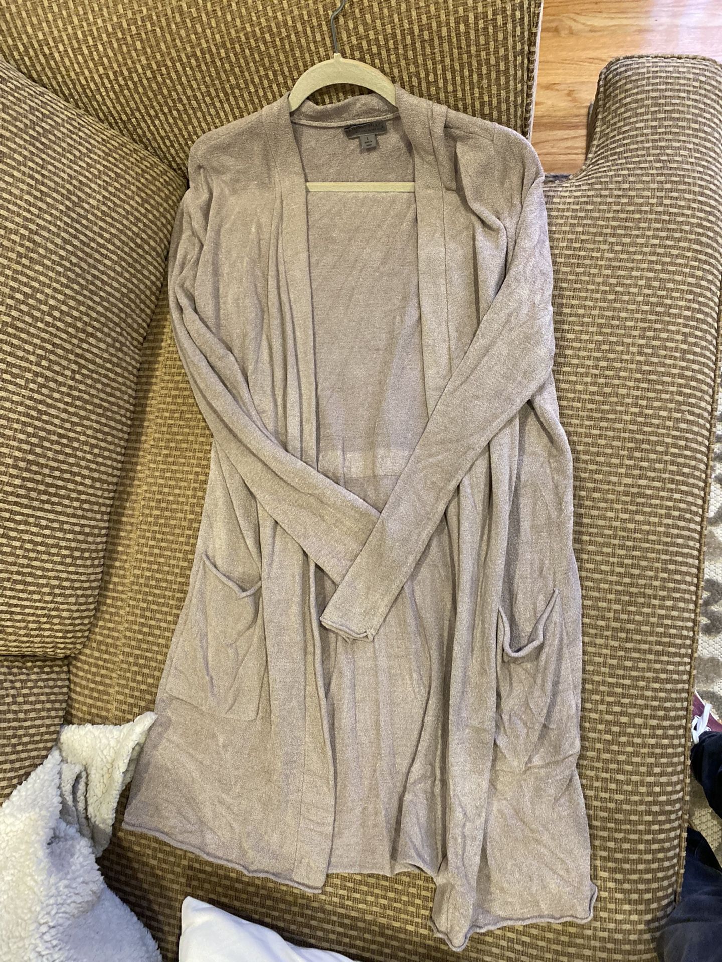 Barefoot Dreams Tan Long Cardigan