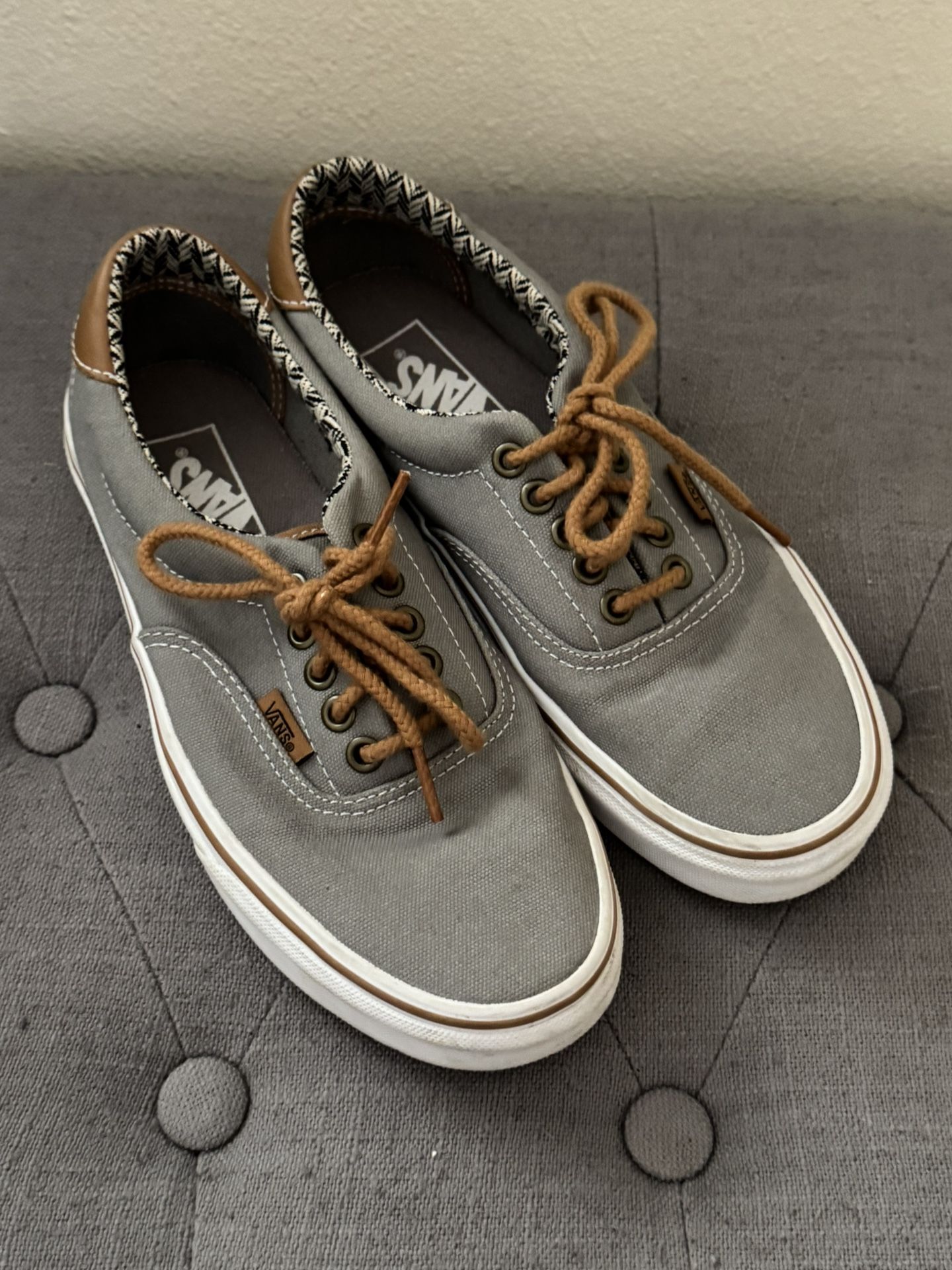 Vans; Off The Wall; Low Tops; Unisex Shoes; Gray/ Brown