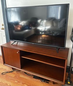 Mid century modern entertainment console