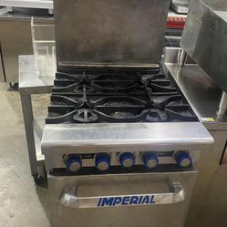 IMPERIAL RANGE IR-4 - 24" Natural Gas 4 Burner Range with 20" oven 155,000 BTU