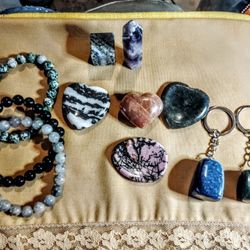 FREE SHIPPING ON -LOT- *256.4 g OR 9.044 OZ.    #11 PIECE NATURAL GEMSTONE * LOT*