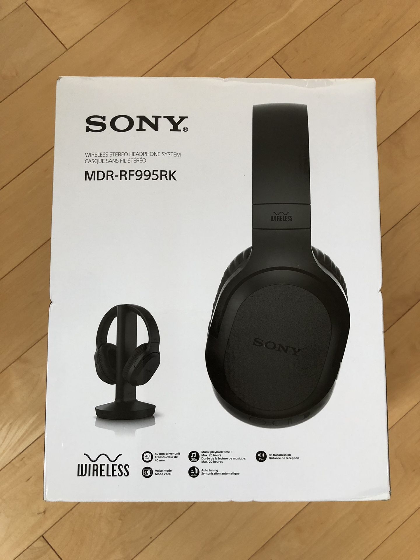 Brand new Sony MDR RF995RK Wireless On Ear Headphone