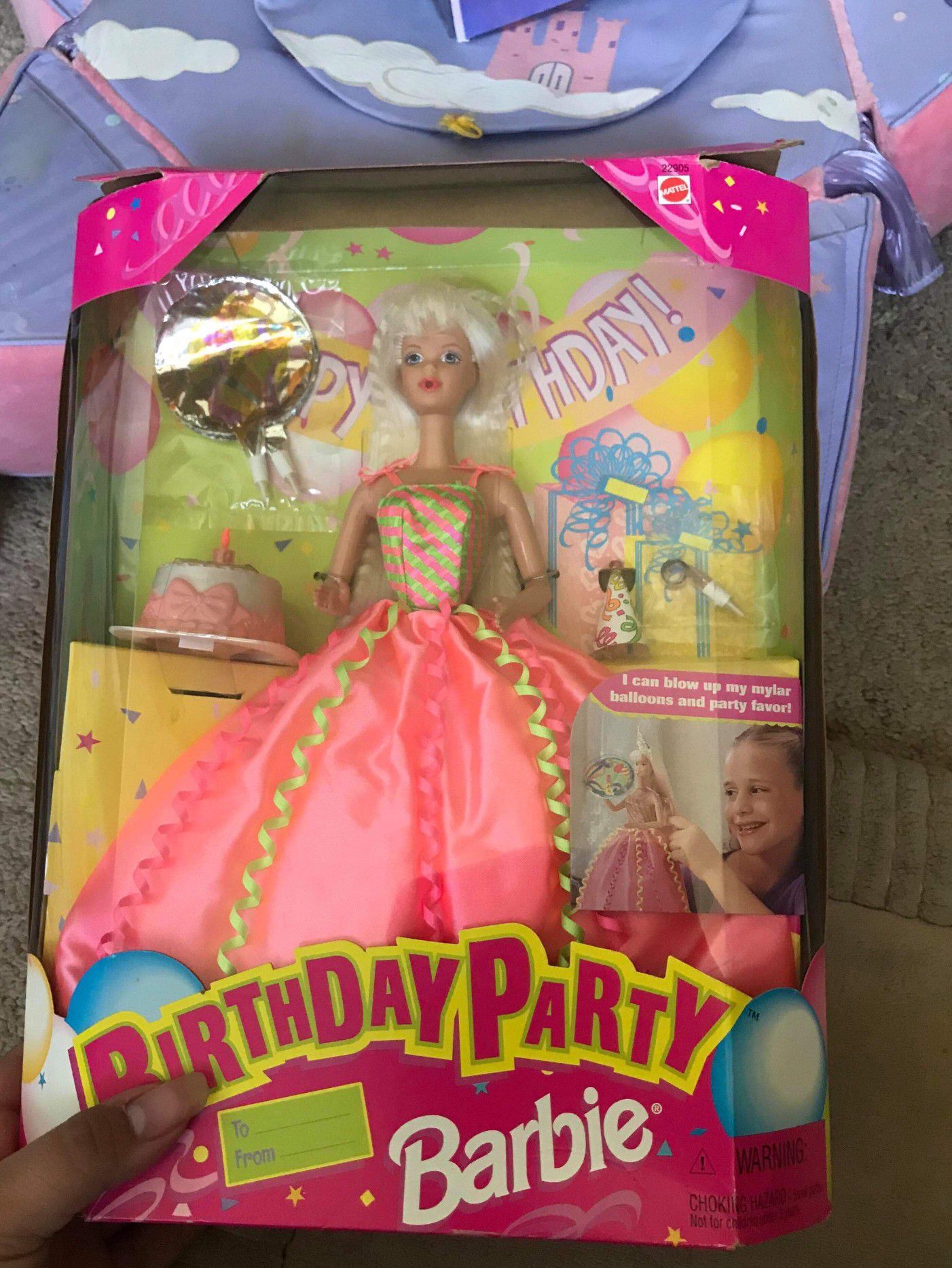 New birthday party barbie