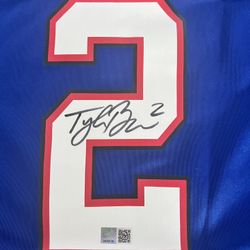 Tyler Bass Signed "On Field" Jersey XXL