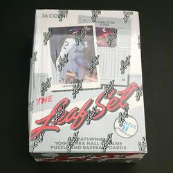 1990 Leaf Baseball Series 2 Factory Sealed Box, 36 ct. Unopened Packs