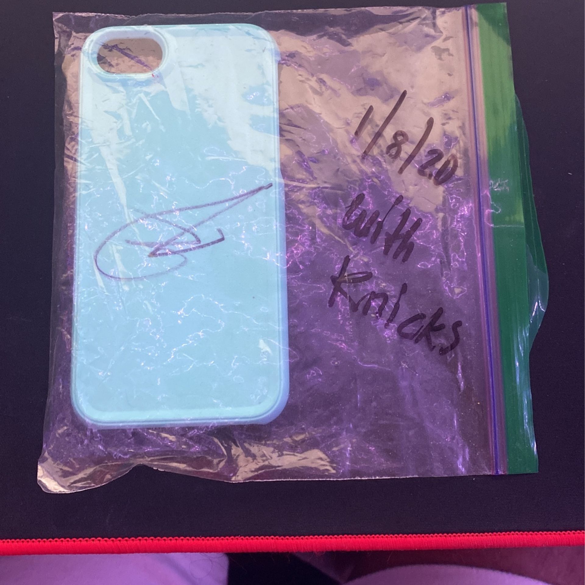 Signed Donvan Mitchell iPhone 7 Phone Case On 1/8/20