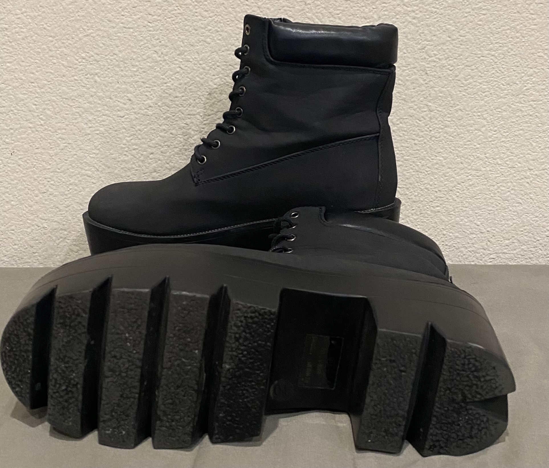 Women Ankle Boots Black Size 10