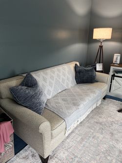 Cream sofa and chair