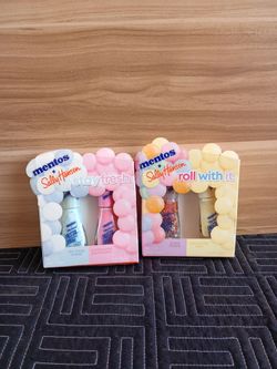 Mentos x Sally Hansen Insta-Dri Nail Polish Duo - Pastel Pink & Yellow