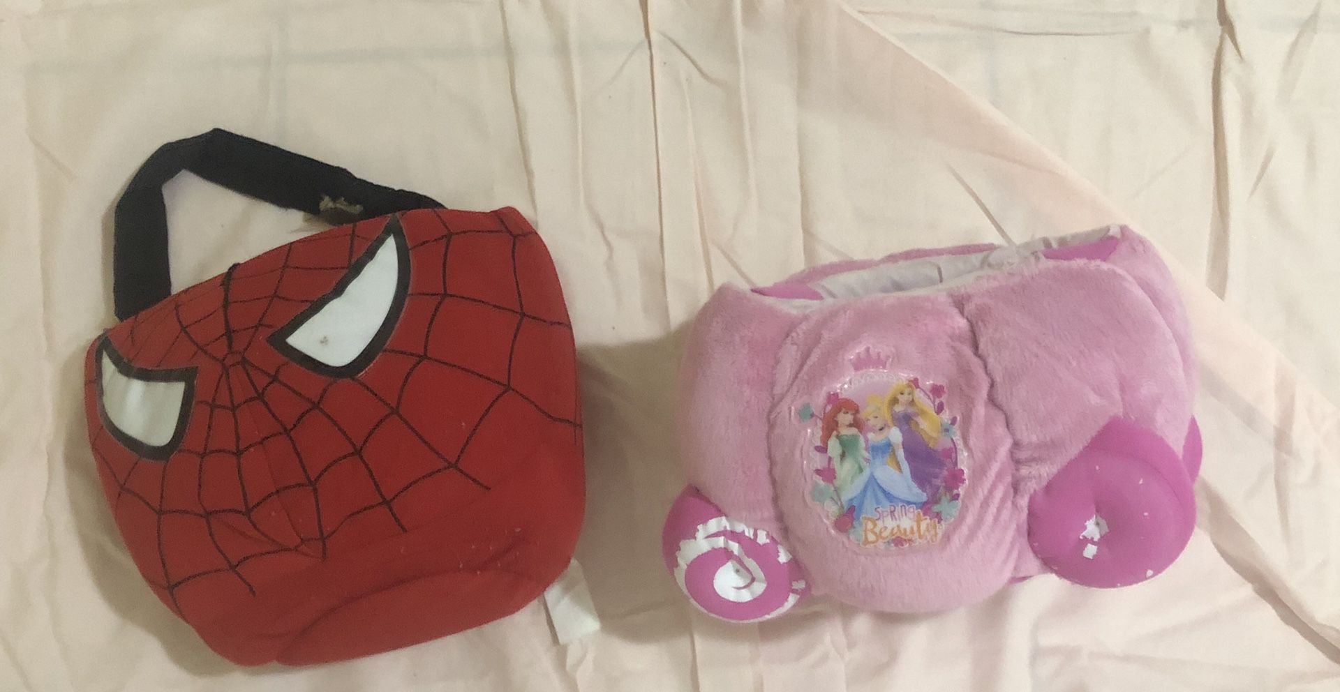 FREE (only spider man and princess holloween BuCKETS)