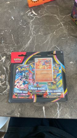 Pokemon - 3 Chaos Rising booster pack w/ promo card