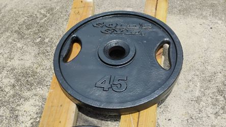 45lbs Gold's Gym Barbell Weight Plates