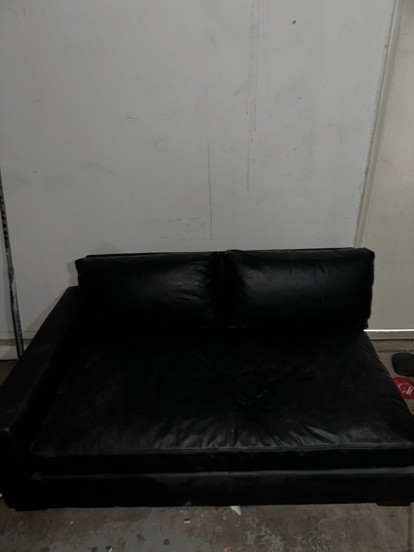 Black Leather Couch