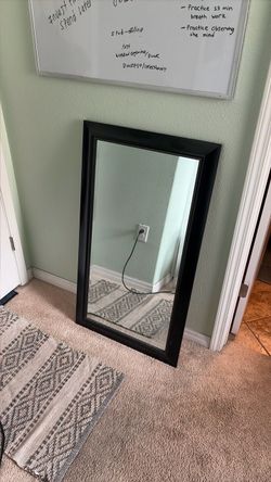 Black Framed Wall Mirror