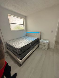 I sell full and queen beds with the mattress included.