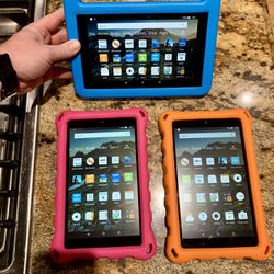 8 inch Amazon Kindle Fire Tablets