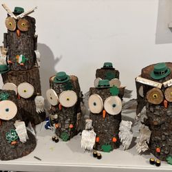 Saint Patrick’s Day Owl Log