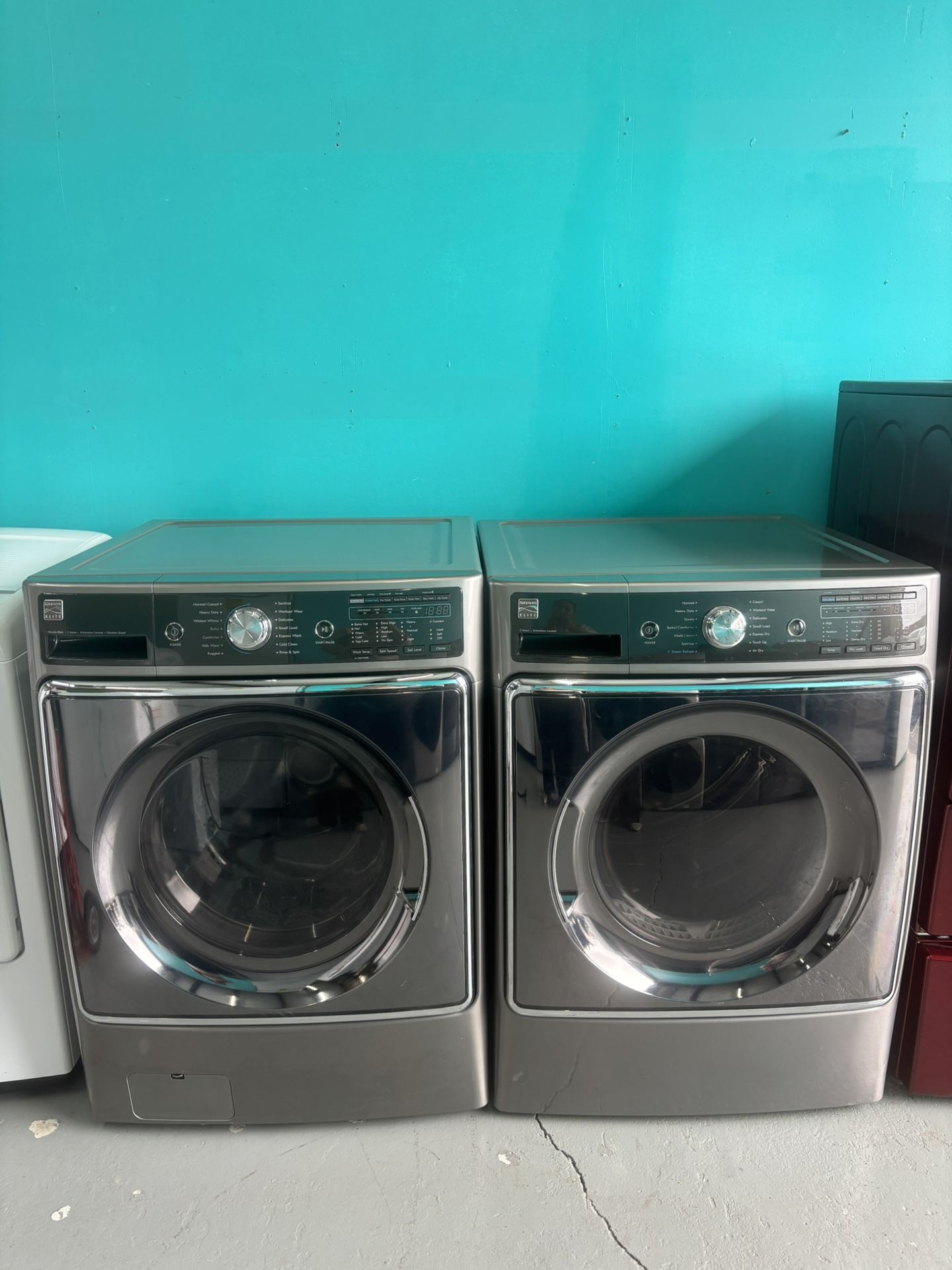 Kenmore Stainless Steel Washer and Dryer