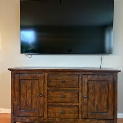Entertainment Center Solid Wood 