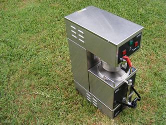 Curtis GEM-120A-10 Gemini Stainless Steel Analog Satellite Coffee Brewer -120 V.
