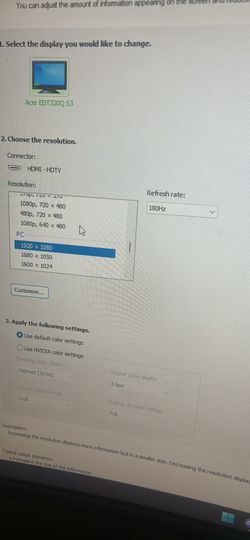 Acer 31.5" Gaming Monitor – 180Hz | Full HD | FreeSync Premium
