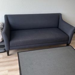 Crate & Barrel “Margot” Sofa – Dark Blue – Excellent Condition