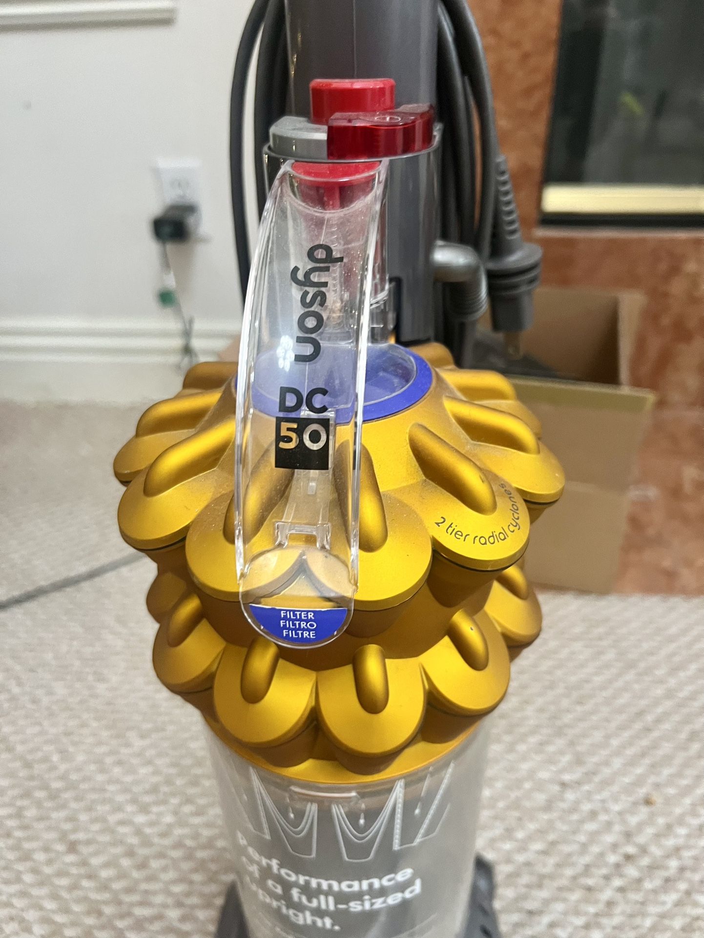 Dyson DC50 Animal Compact Upright Vacuum Cleaner, Iron/Purple