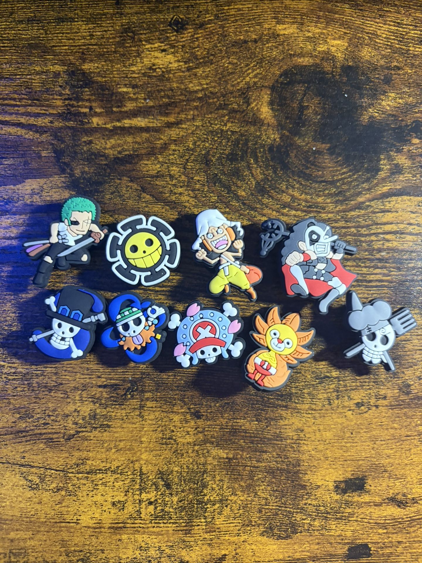 One Piece Croc Charms x9
