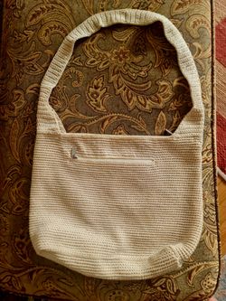 Berber textured cream colored bag