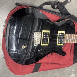 PRS SE Singlecut Electric Guitar (Black, w/ Gig Bag)