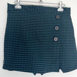 Altar’d State Plaid Checkered Mini Skirt Skort L