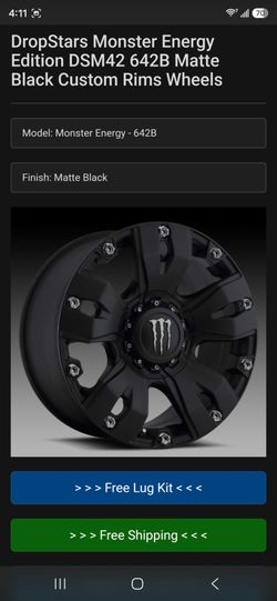 18 inch monster energy drop stars